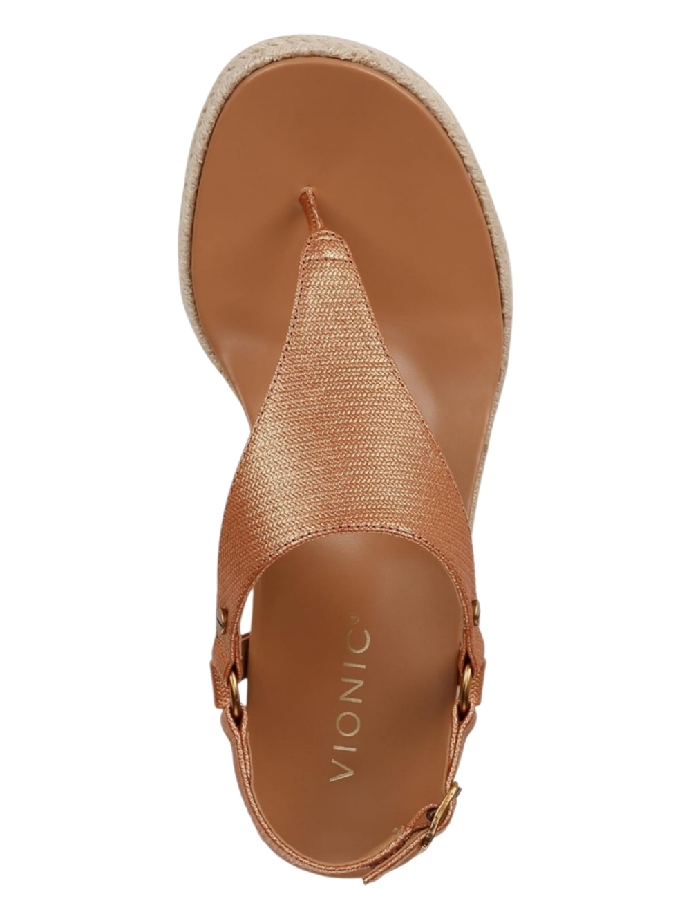 Vionic Metallic Copper Thong Sandal